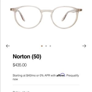 Barton Perreira Norton (50) frames, hush, Great condition